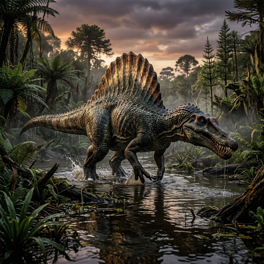 Cretaceous habitat of SPINOSAURUS